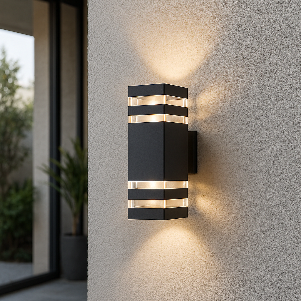 Modern Outdoor Wall Light | Dual-Beam Outdoor Wall Sconce with Weather-Resistant Design | Ideal for Patios and Gardens 1