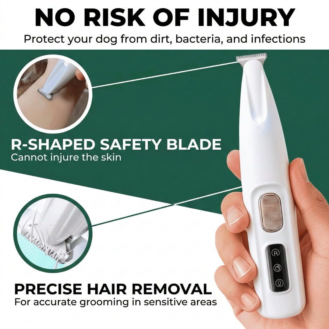 Almoliving | Dog Paw Trimmer with Quiet Motor & LED Light | Safe Rounded Blades for Stress-Free Grooming 4