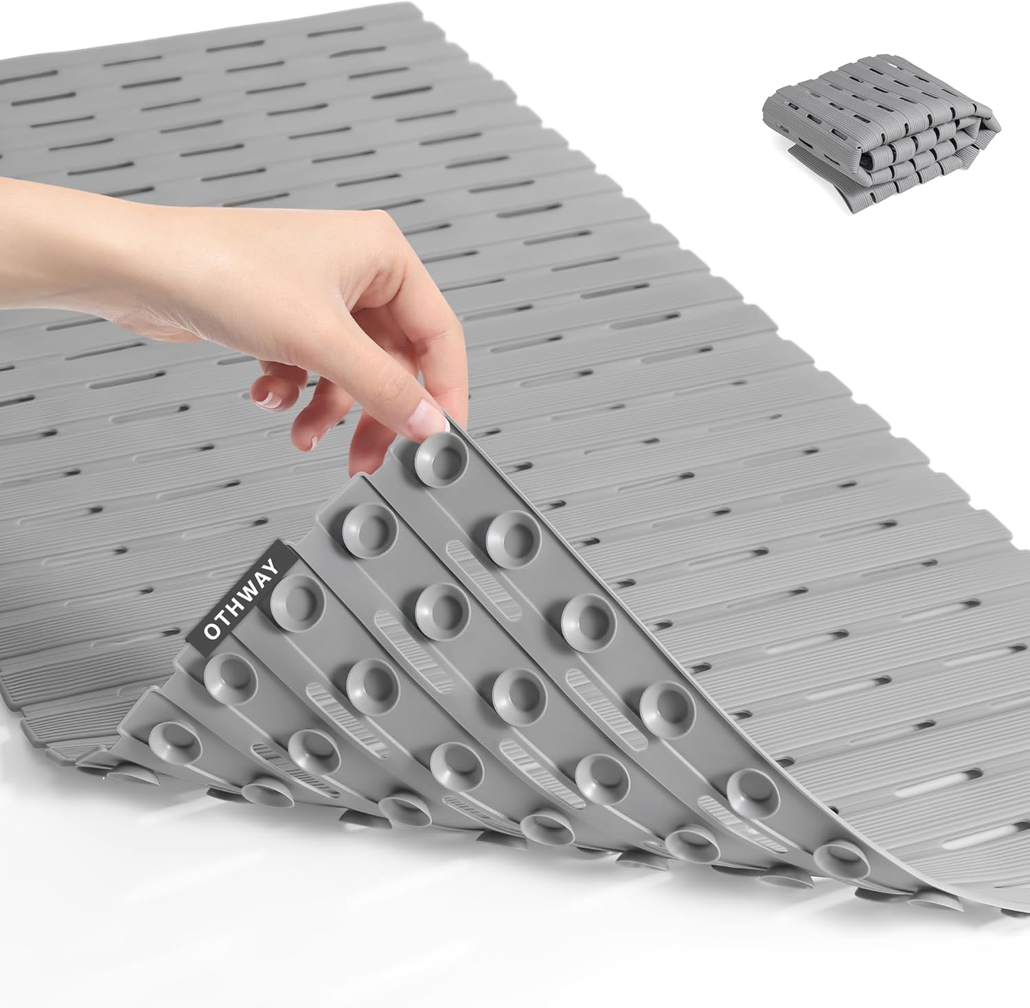 Customizable TPE Shower Mat | Non-Slip Design with 296 Suction Cups for Enhanced Safety 1