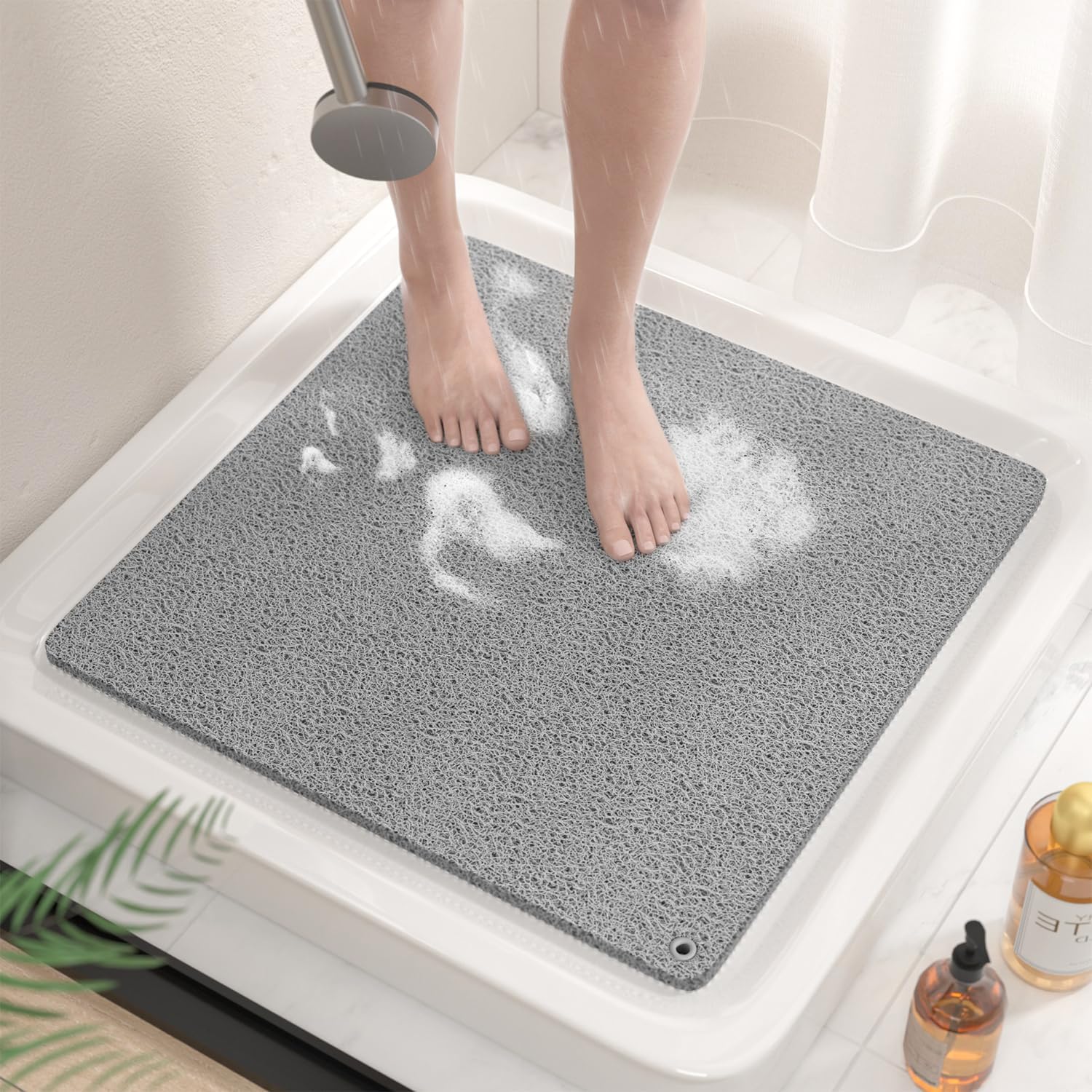 Loofah | Non-Slip Bath Mat with Quick Drying & Exfoliating Surface for Safety and Comfort 1