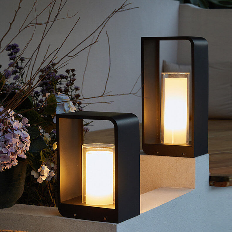 Elegant Solar Outdoor Lantern | Cordless Design with Adjustable Light Color for Modern Spaces 1