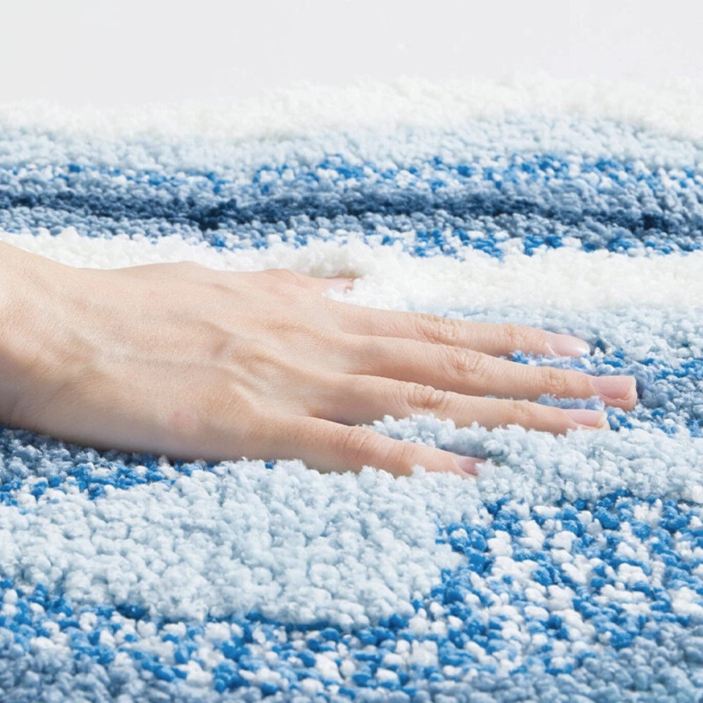 Coastal Charm | Non-Slip Bath Mat with Soft Flocking for Comfort 4