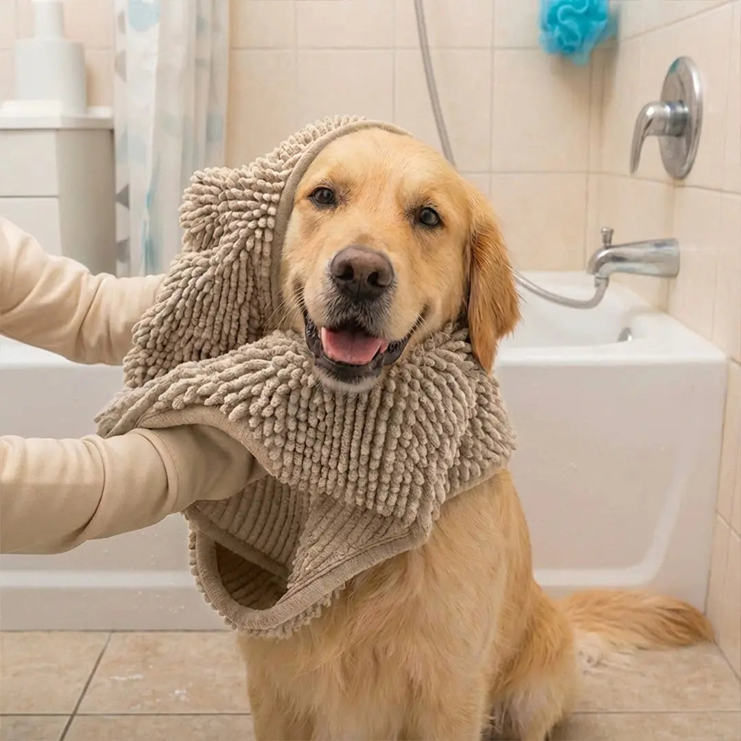 Ultimate Dog Shammy Towel | Super Absorbent Microfiber for Quick Drying & Dirt Trapping 2