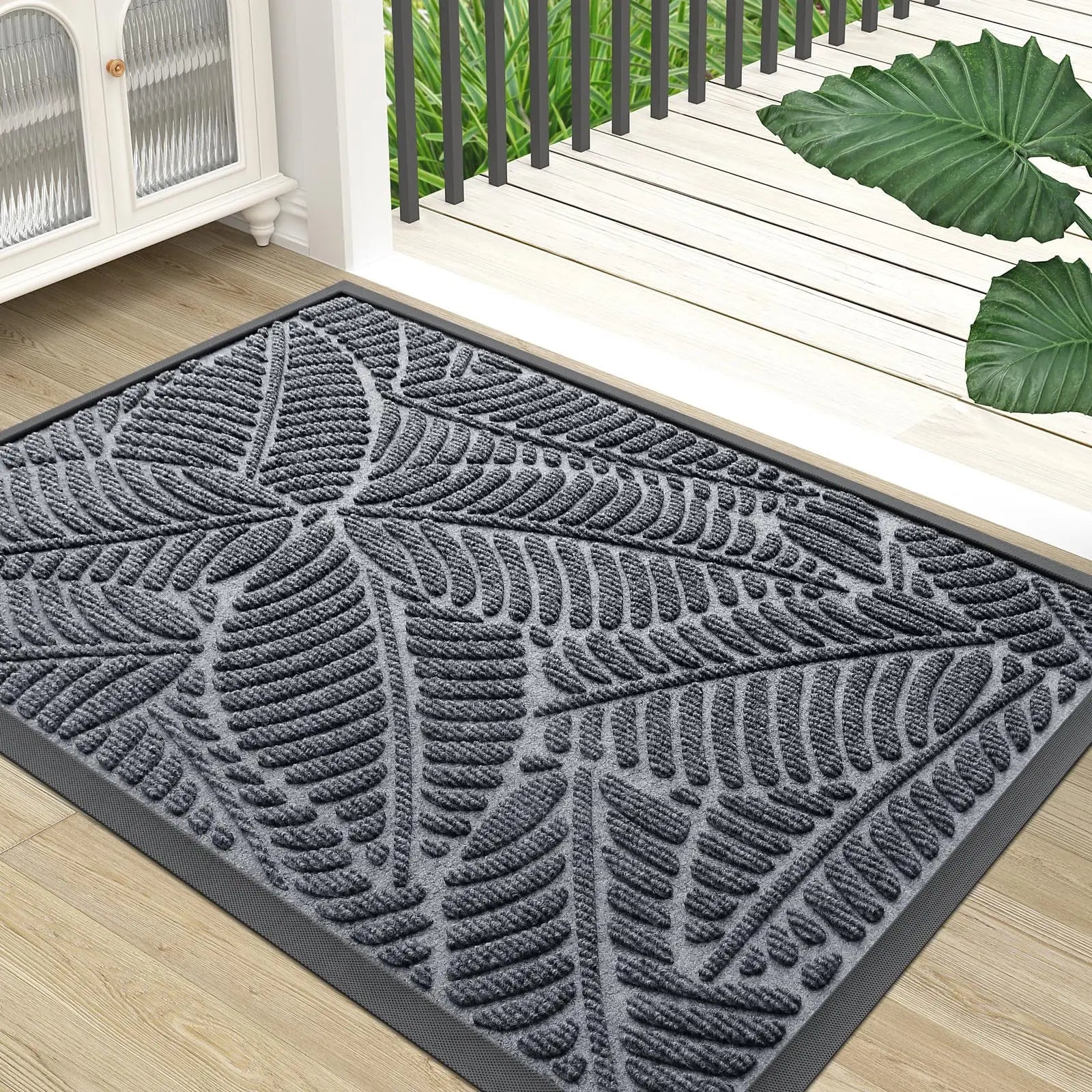 Durable Waterproof Door Mat | Non-Slip Rubber Design for Indoor & Outdoor Use 0