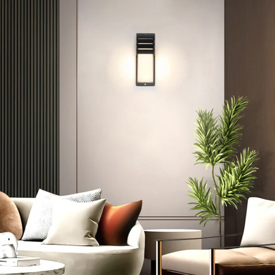 Elegant Outdoor Wall Lamp with Motion Sensor & Weatherproof Design | Stylish Exterior Wall Light for Enhanced Safety 2