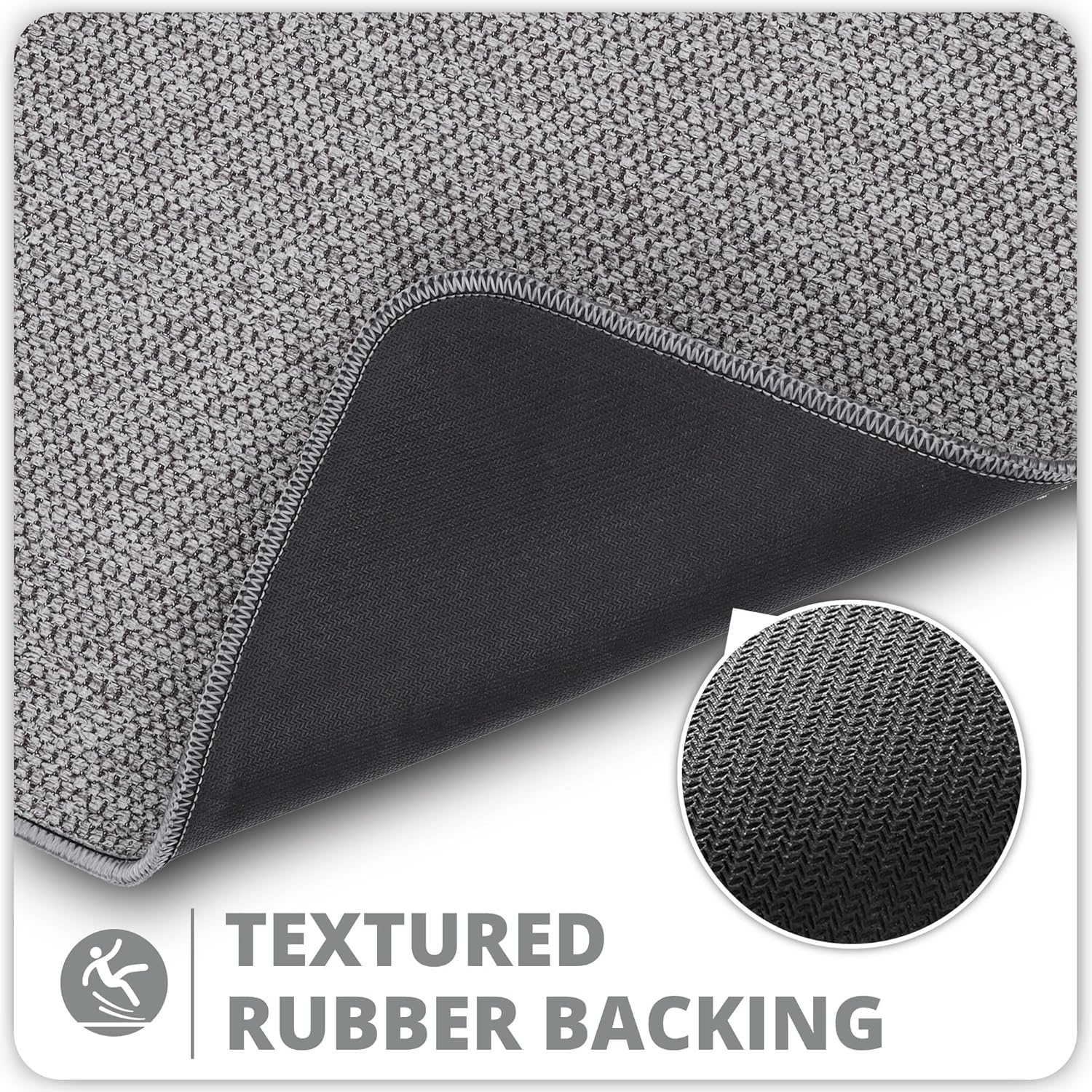 Essential Home | Non-Slip Bath Mat with Ultra Thin Design | Quick Dry Rug for Safety 4