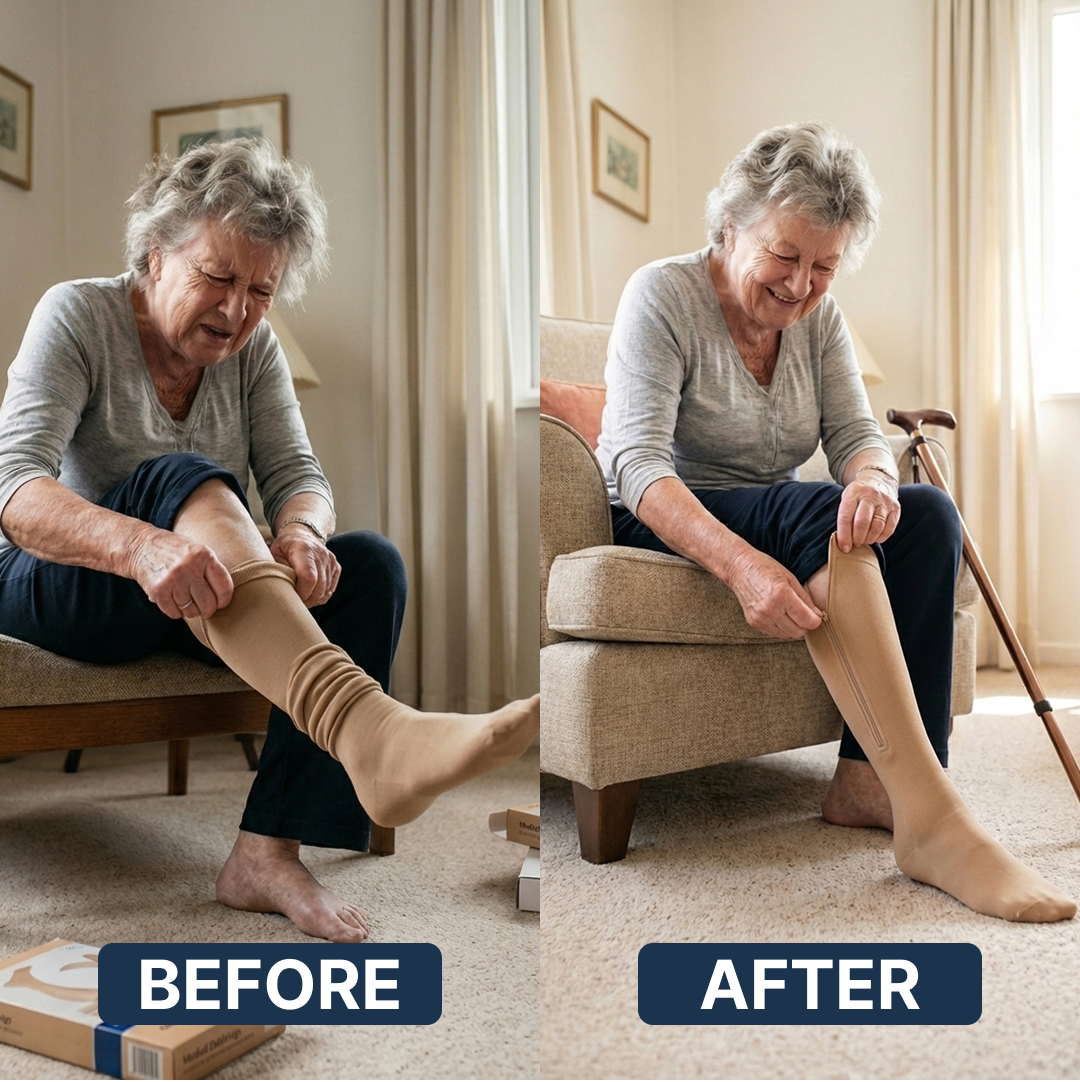 Easy-On Zipper Compression Socks – Reclaim Your Mobility & Independence