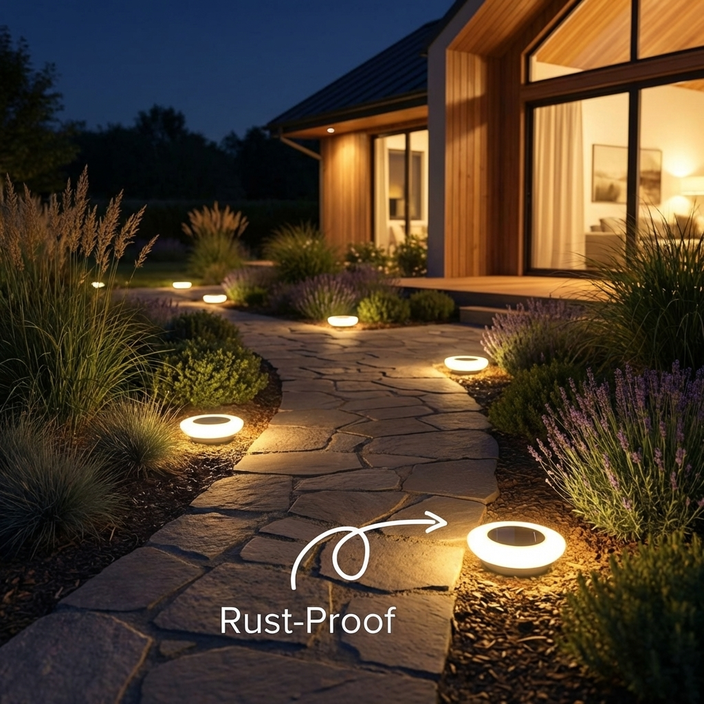 Solar Ground Light with Weatherproof Design | Durable Outdoor Illumination