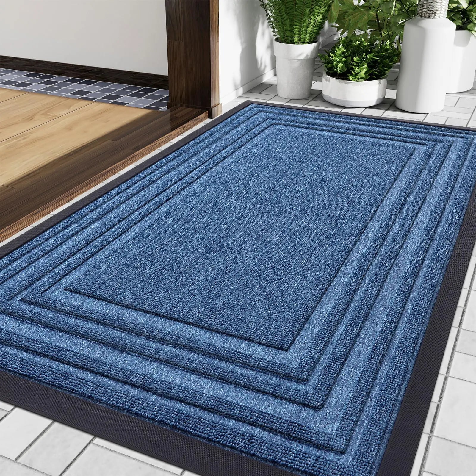 Heavy Rubber Door Mat | Non-Slip Outdoor Welcome Mat for Clean Entrances 11