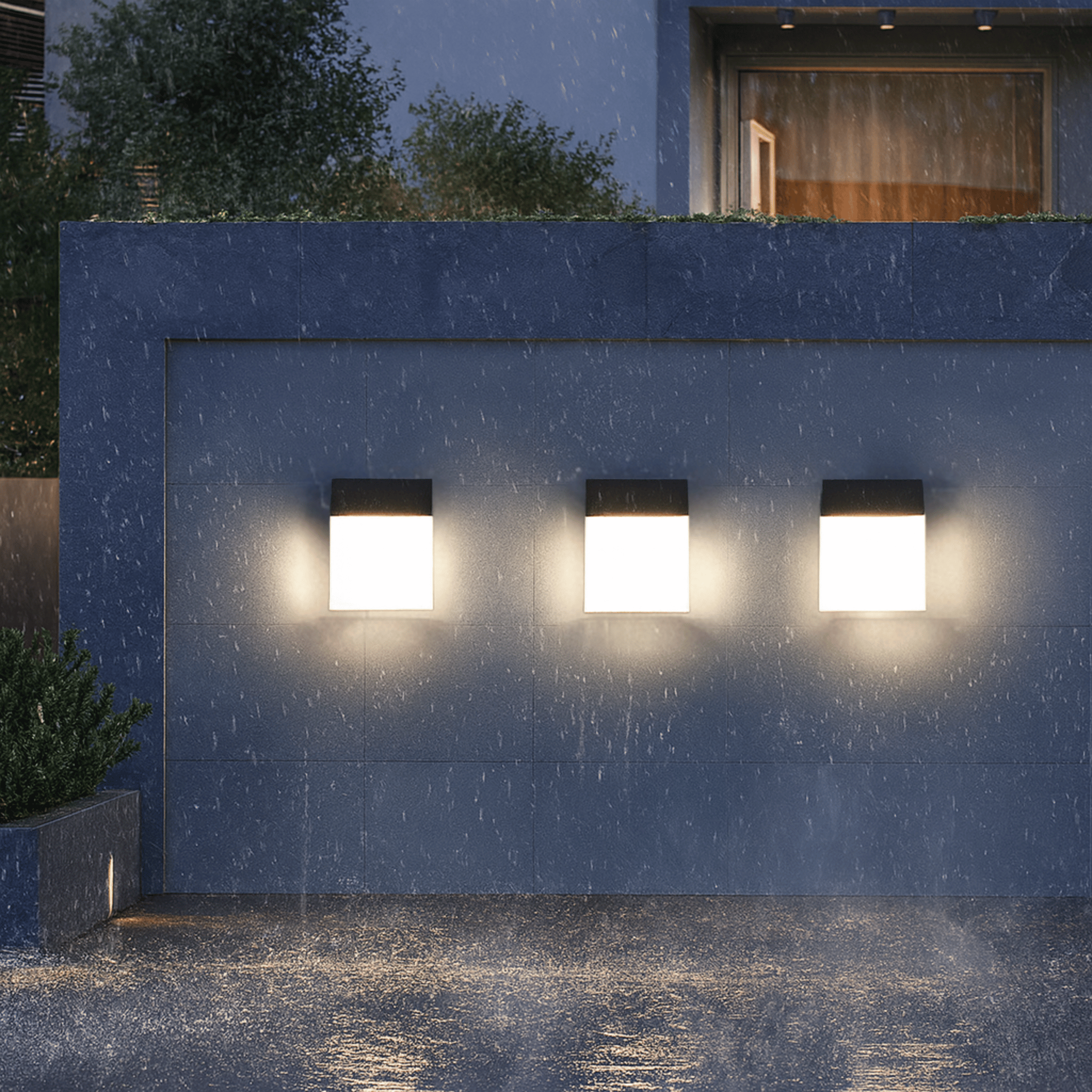 Outdoor Lighting | LED Exterior Wall Lamp with Motion Detection | Flat Panel Design for Enhanced Visibility 3