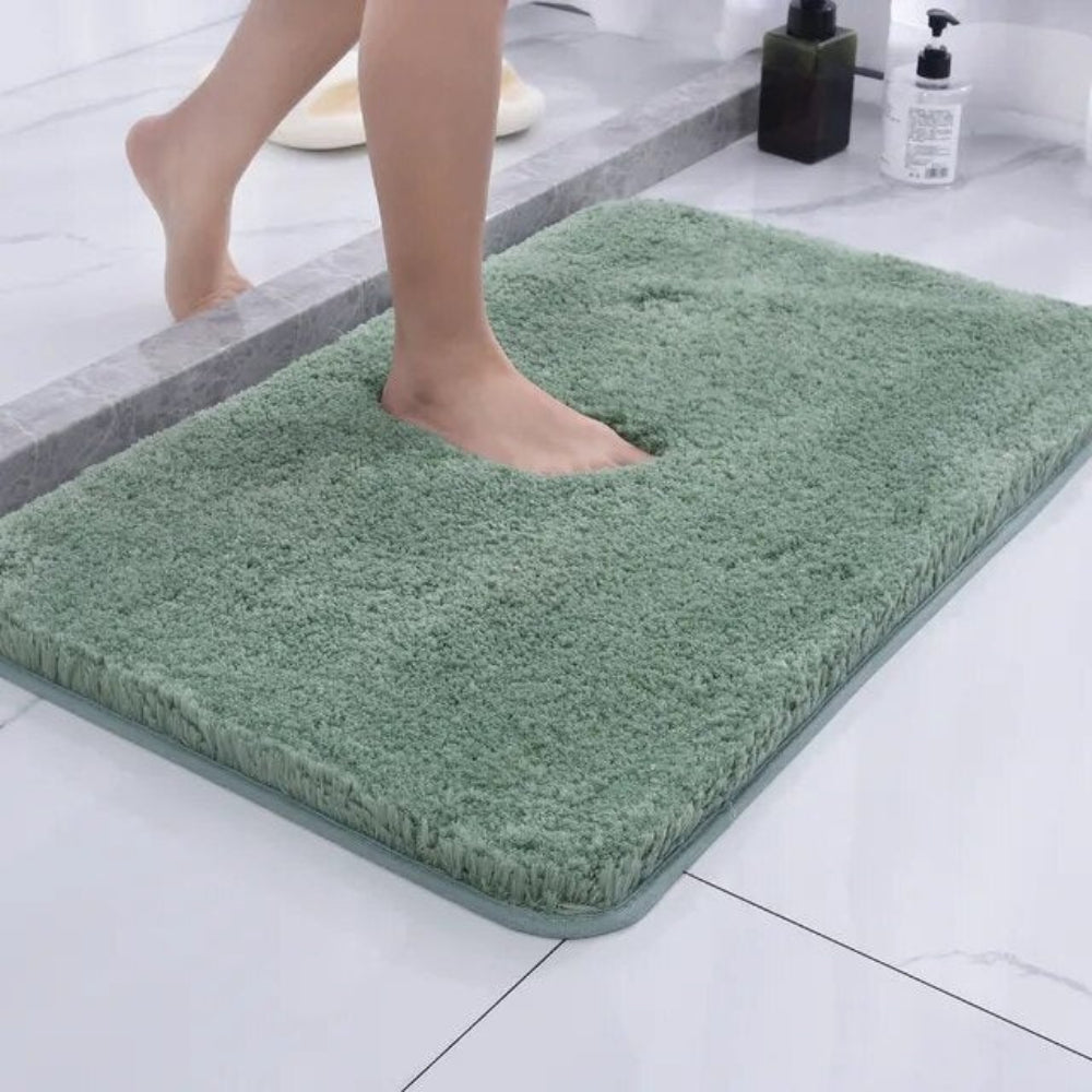 Plush Bath Rug | Ultra-Soft Microfiber with Non-Slip Backing for Safety 5