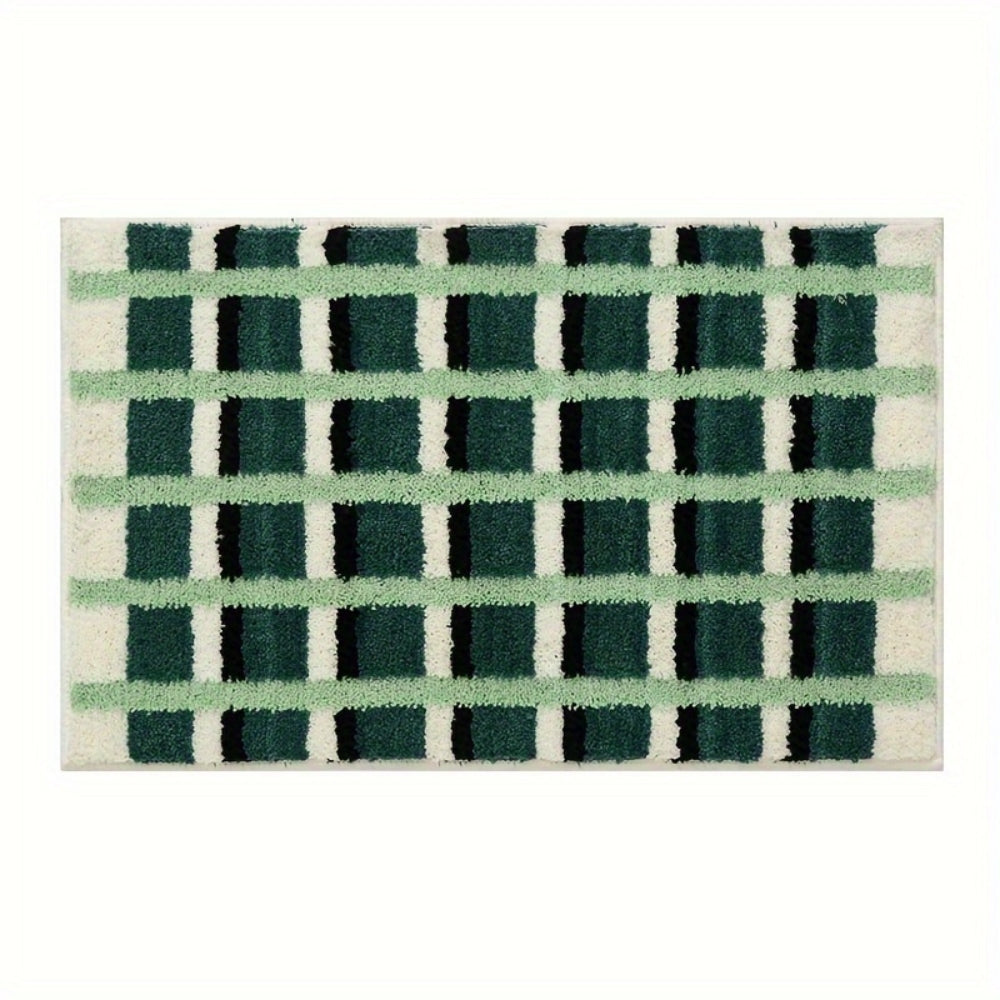 Modern Geometric Bath Mat | Plush Non-Slip Bathroom Rug for Comfort 6