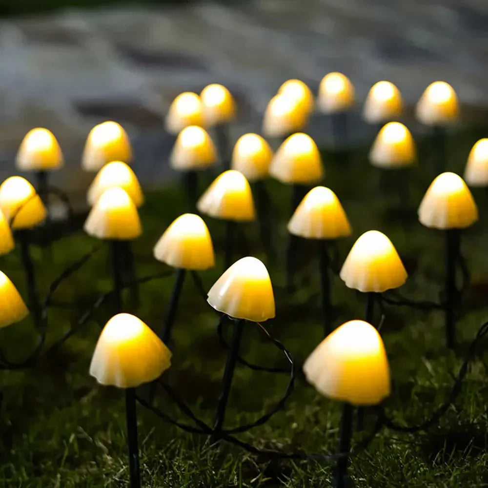 Garden Glow | Mushroom Shaped Solar LED Path Lights with Automatic Activation | Eco-Friendly Lighting for Outdoor Spaces 4
