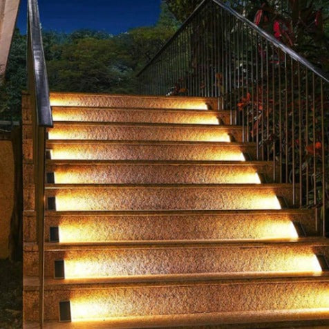 Outdoor Solar LED Step Lights | Triangular Design with Automatic Light Control | Ideal for Pathways and Stairs 3