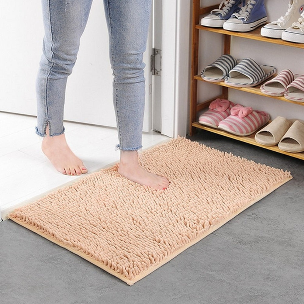 Luxurious Chenille Bath Mat | Ultra-Absorbent Non-Slip Design for Comfort and Safety 8