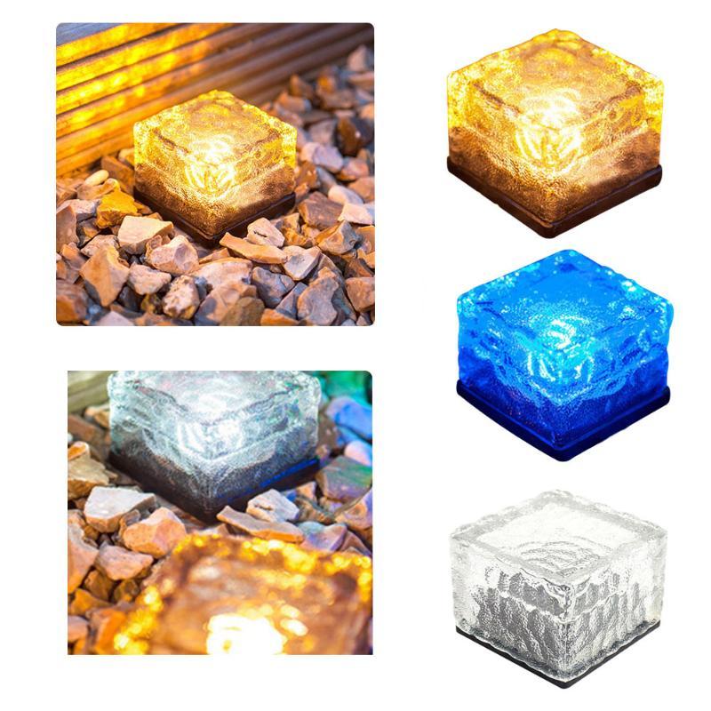 Outdoor Solar Garden Cube Light with Color Changing Effect | Textured Glass for Ambient Illumination 7