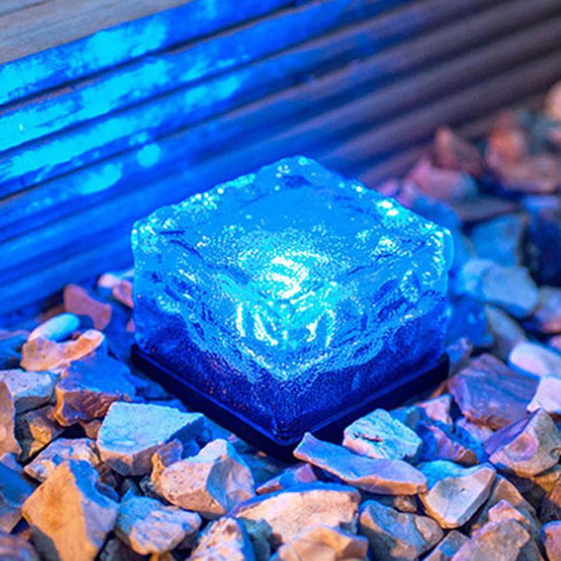 Outdoor Solar Garden Cube Light with Color Changing Effect | Textured Glass for Ambient Illumination 10