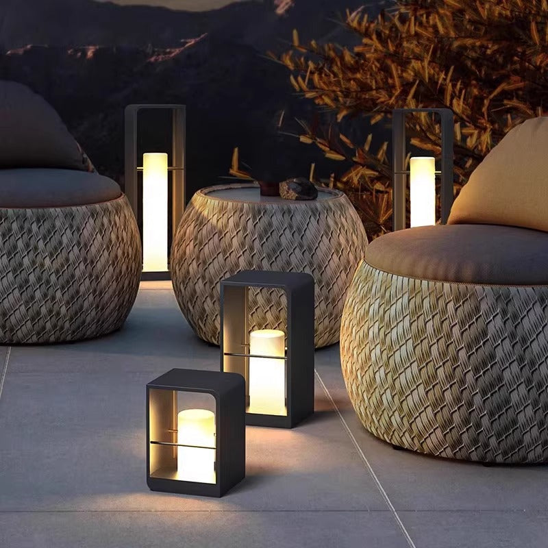 Elegant Solar Garden Lantern Lights with LED Illumination for Outdoor Ambiance 1