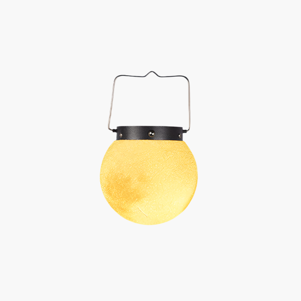 Elegant Solar Hanging Garden Light | Round Moon Shape for Outdoor Ambiance 10