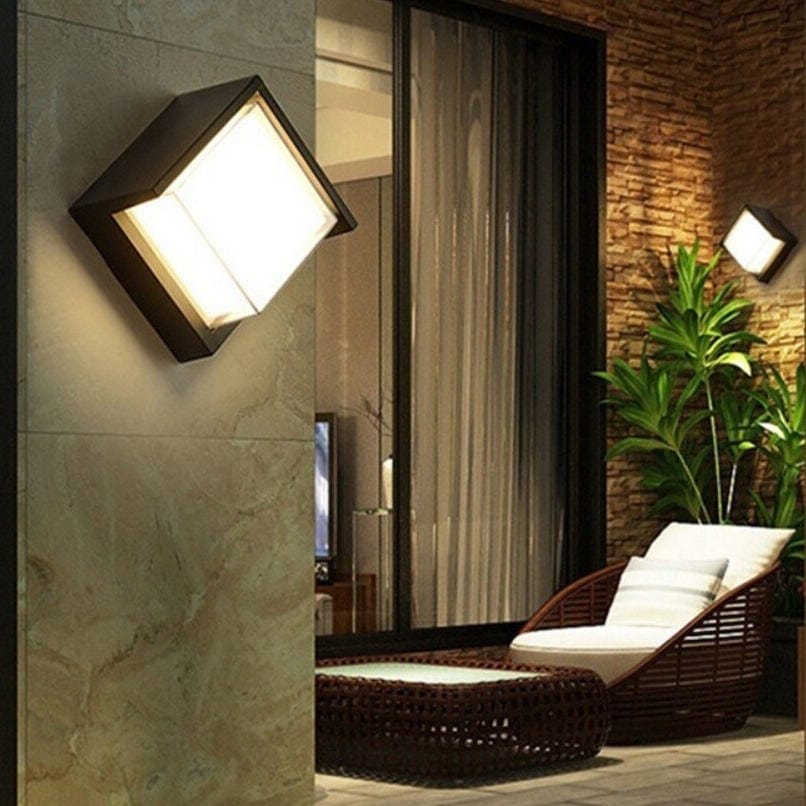Modern Outdoor Wall Lamp | Solar Motion Sensor Light with Warm Glow | Weather-Resistant Design for Enhanced Safety 3