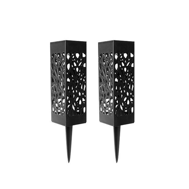 Elegant Solar Outdoor Lantern | Metal Cutout Design for Pathway Illumination 15