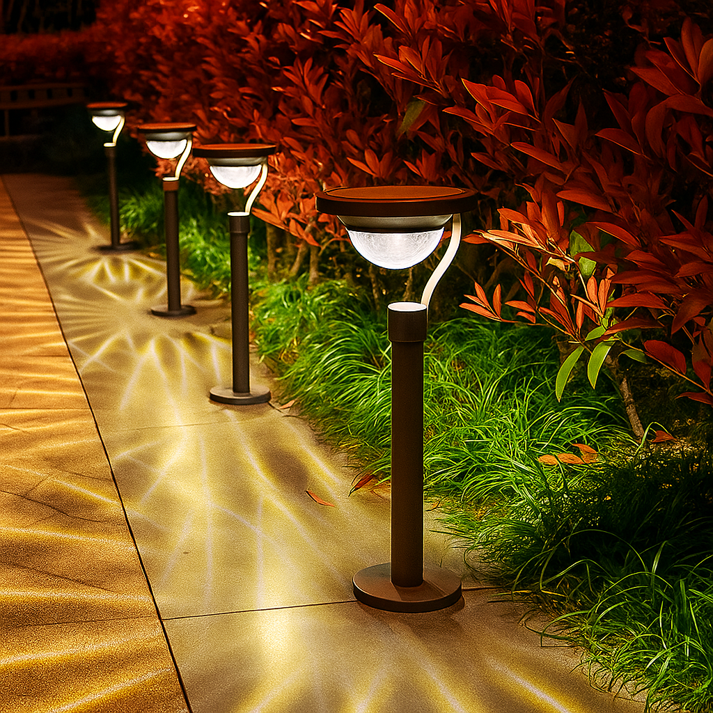 Solar Pathway Light | Decorative LED Outdoor Light with Pattern Projection | Eco-Friendly Illumination for Gardens and Walkways 1