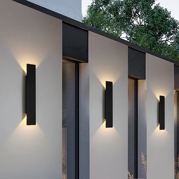 Elegant Waterproof LED Strip Wall Lamp with Bi-Directional Lighting for Year-Round Outdoor Use 1
