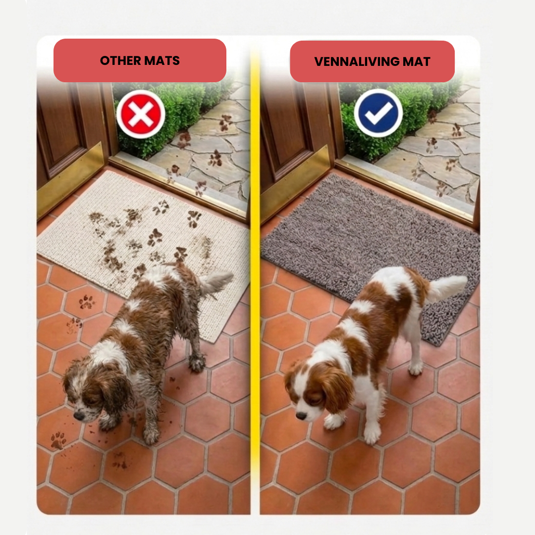 AlmoLiving | Anti-Mud Dog Door Mat with Ultra-Absorbent Microfiber | Low Profile Design for Clean Floors 3