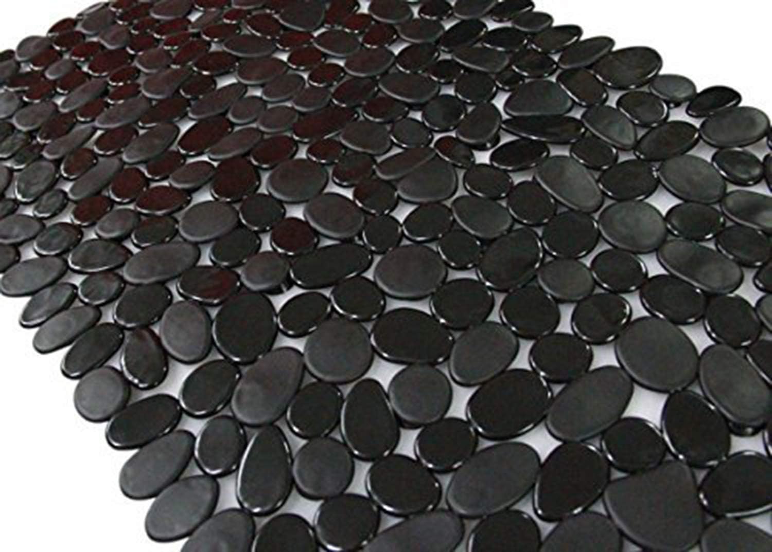 Elegant Pebble Bath Mat | Non-Slip PVC Shower Mat with Customizable Shape for Safe and Stylish Bathing 1