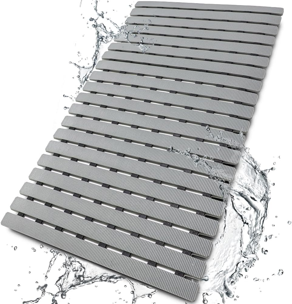Eco-Friendly Bath Rug | Non-Slip TPE Shower Mat with Quick Dry Design | Safe and Comfortable Surface for All Ages 1