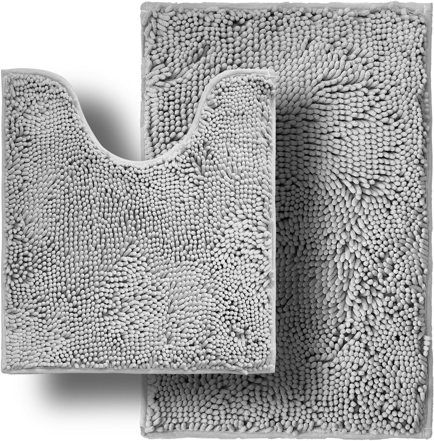 Chenille Bathroom Rug Set | Ultra Soft Non-Slip Mats for Comfort & Safety 1