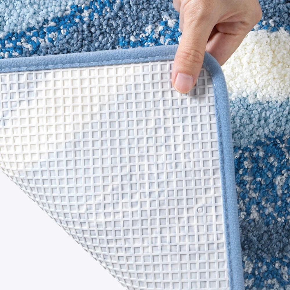 Coastal Charm | Non-Slip Bath Mat with Soft Flocking for Comfort 8