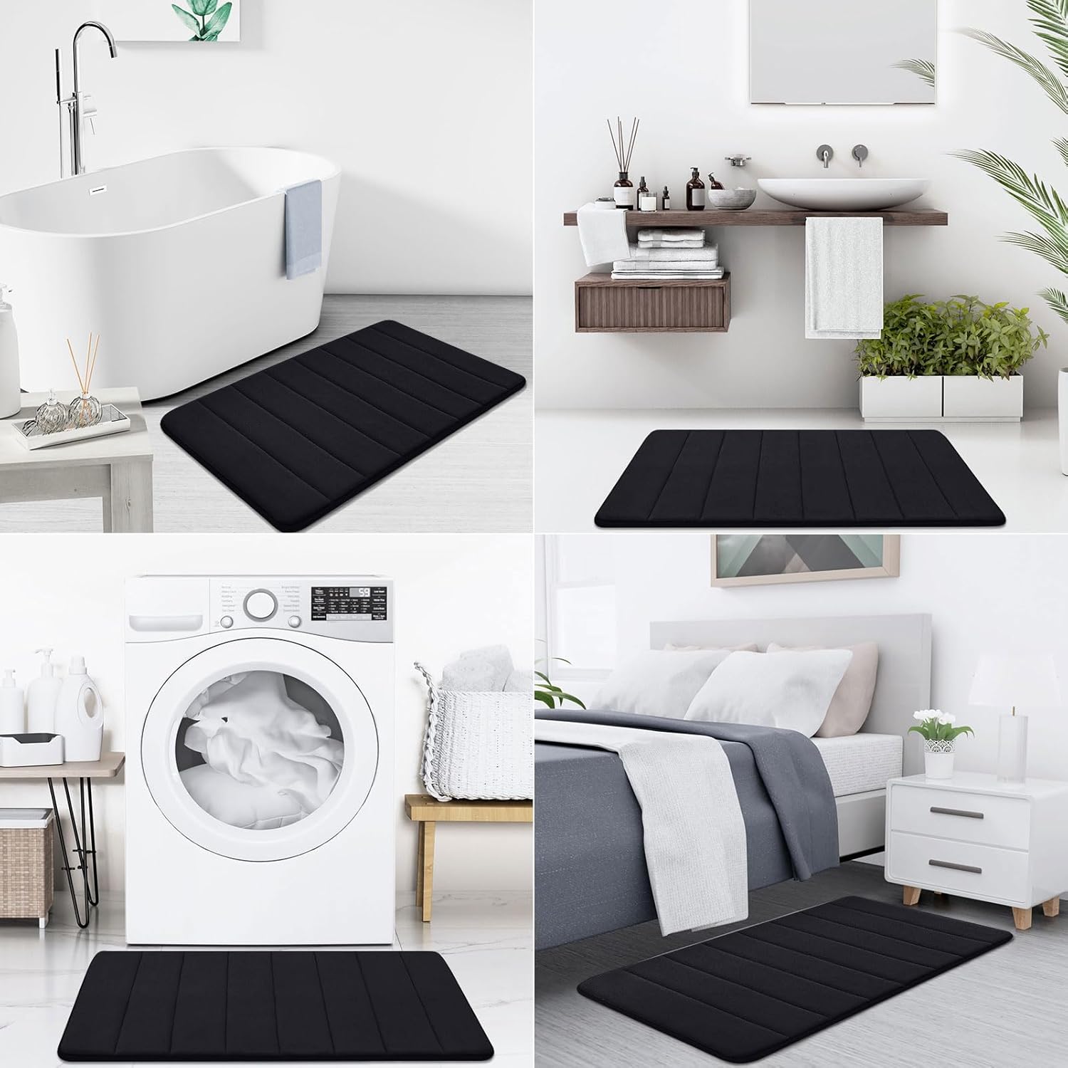 Cozy Comfort | Memory Foam Bath Rug with Non-Slip Backing | Ultra-Soft for Ultimate Comfort 2