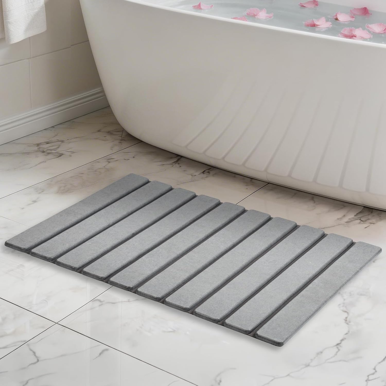 Eco-Friendly Bath Mat | Quick Dry Diatomaceous Earth Design for Clean, Dry Floors 7