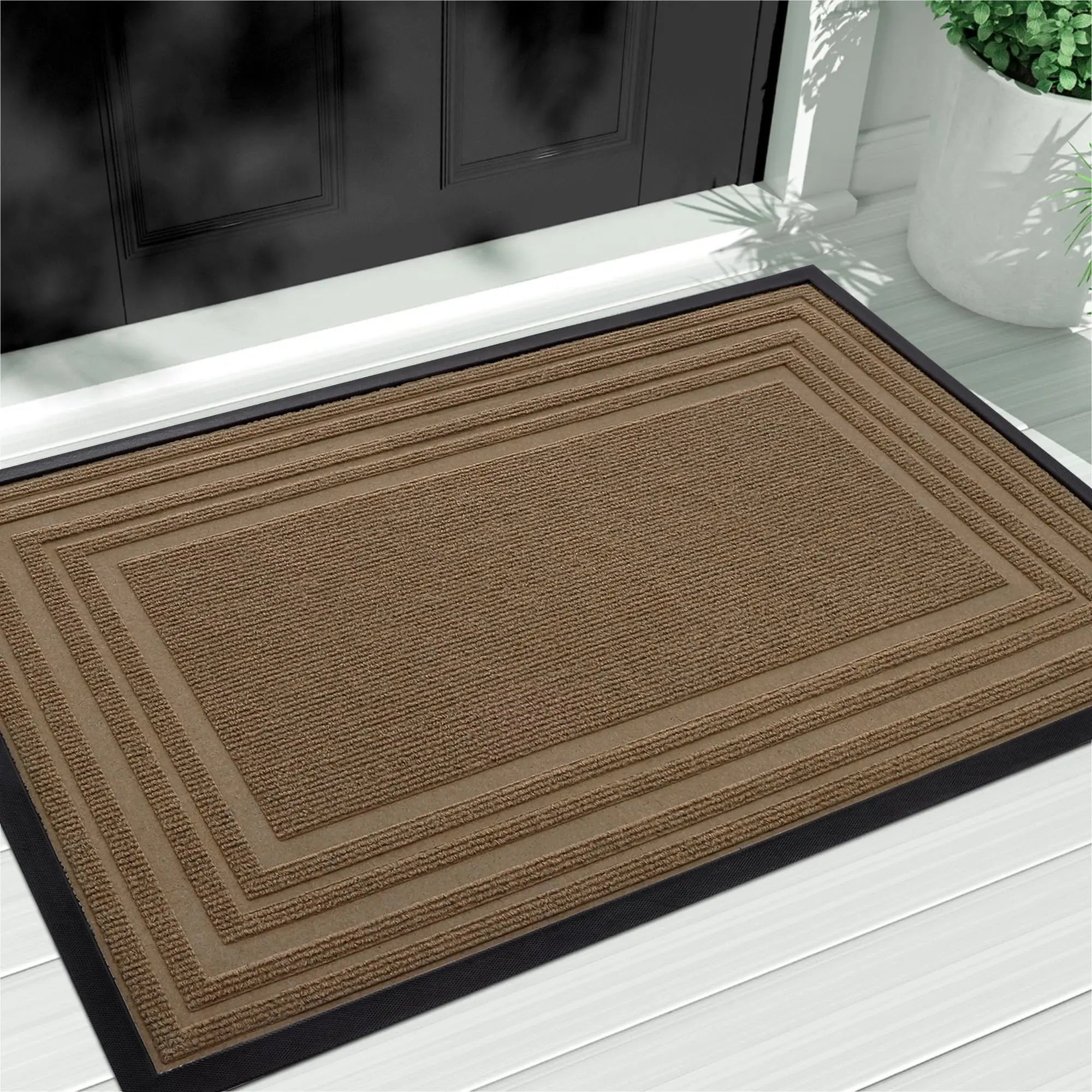 Heavy Rubber Door Mat | Non-Slip Outdoor Welcome Mat for Clean Entrances 10