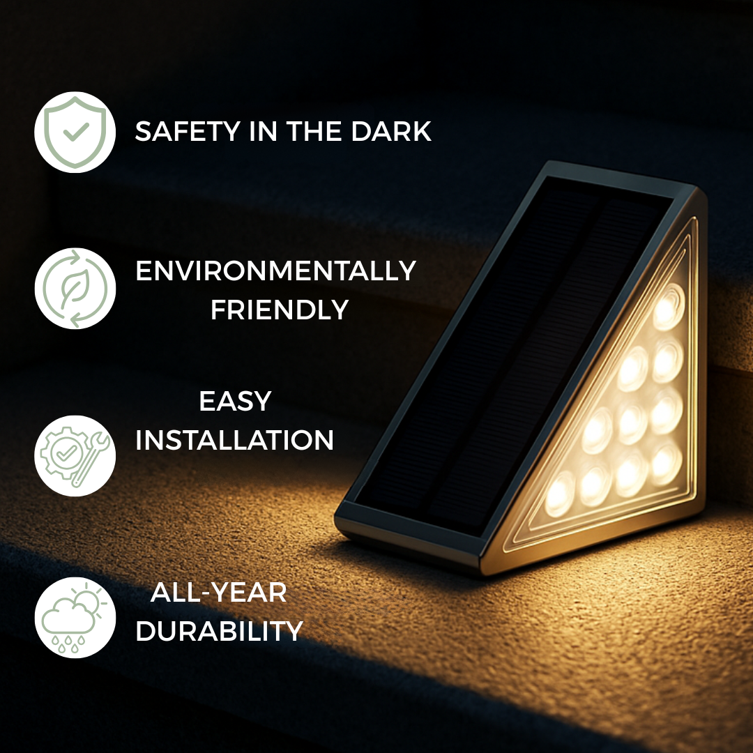 HīkoiLite | Solar Step Light with Automatic Dusk Sensor | Weather-Resistant Design for Safe Navigation 1