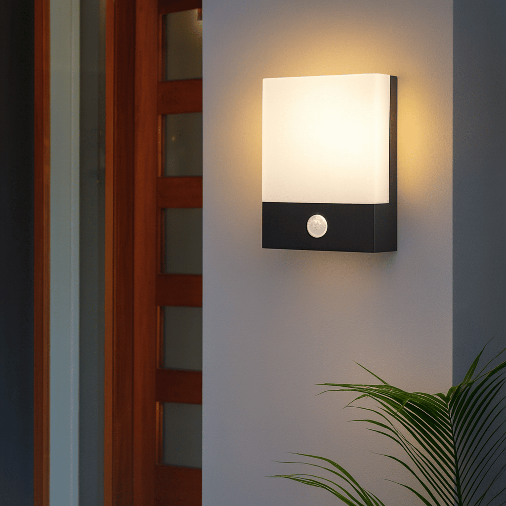 Outdoor Lighting | LED Exterior Wall Lamp with Motion Detection | Flat Panel Design for Enhanced Visibility 5