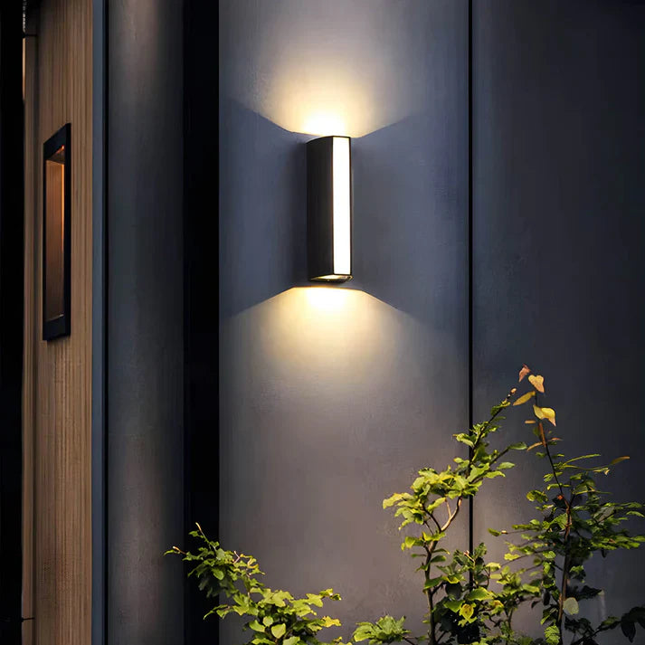 Modern Dual-Beam Outdoor Wall Light | Upward & Downward Illumination for Pathways 1