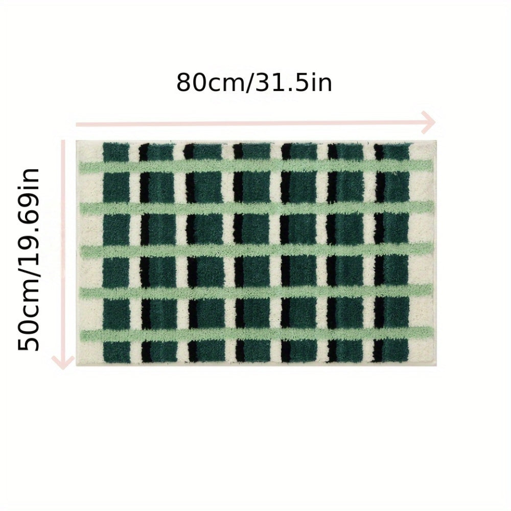 Modern Geometric Bath Mat | Plush Non-Slip Bathroom Rug for Comfort 7
