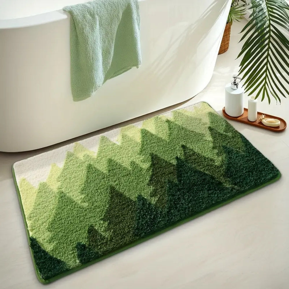 Nature Inspired | Non-Slip Bath Mat with Quick-Drying Microfiber Blend | Soft Comfort for Safe Steps 2