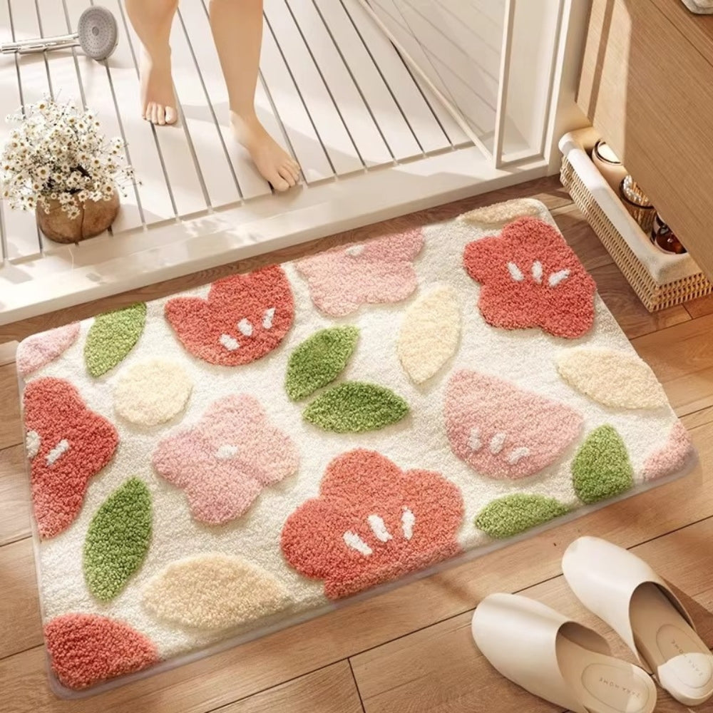 Nature Inspired | Non-Slip Bath Mat with Quick-Drying Microfiber Blend | Soft Comfort for Safe Steps 5
