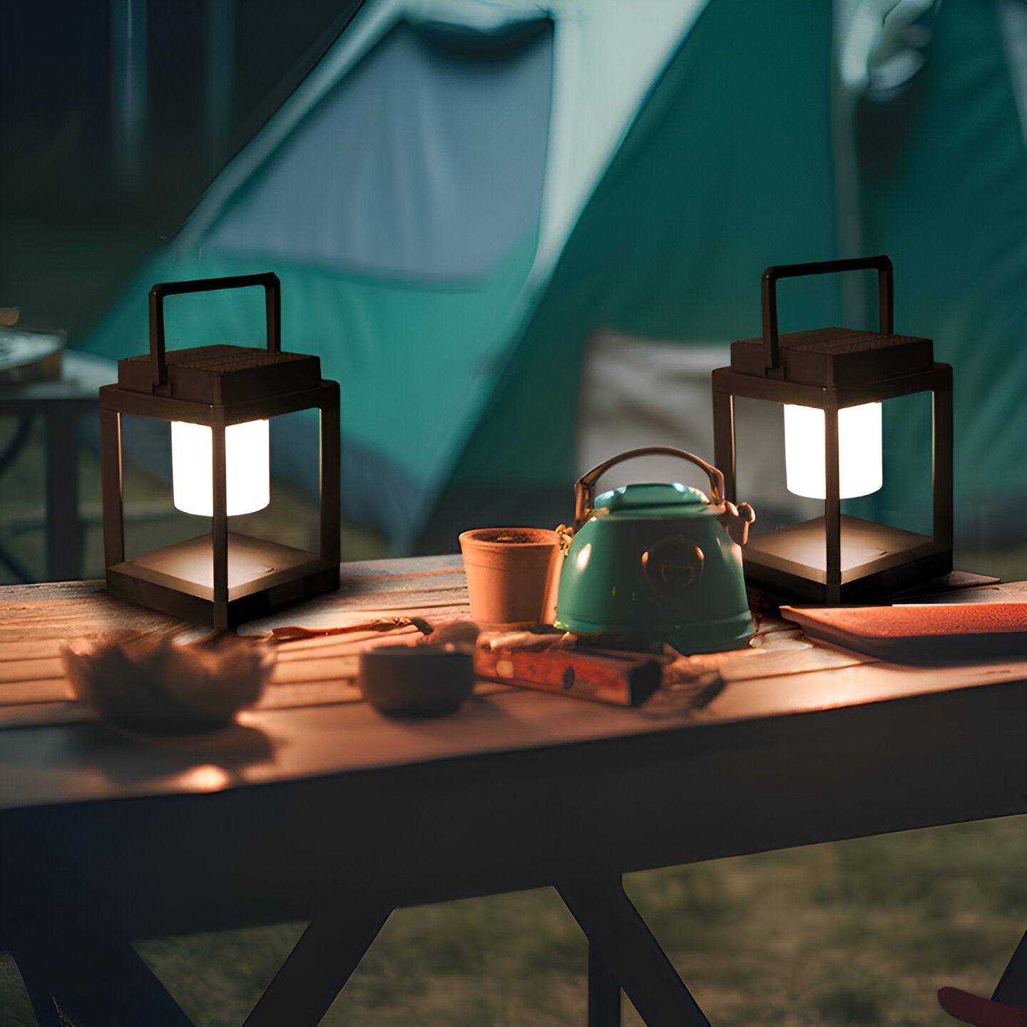 Portable Solar Lantern | Solar Powered Camping Light with USB Charging | Weather-Resistant Outdoor Lantern for Versatile Lighting 5