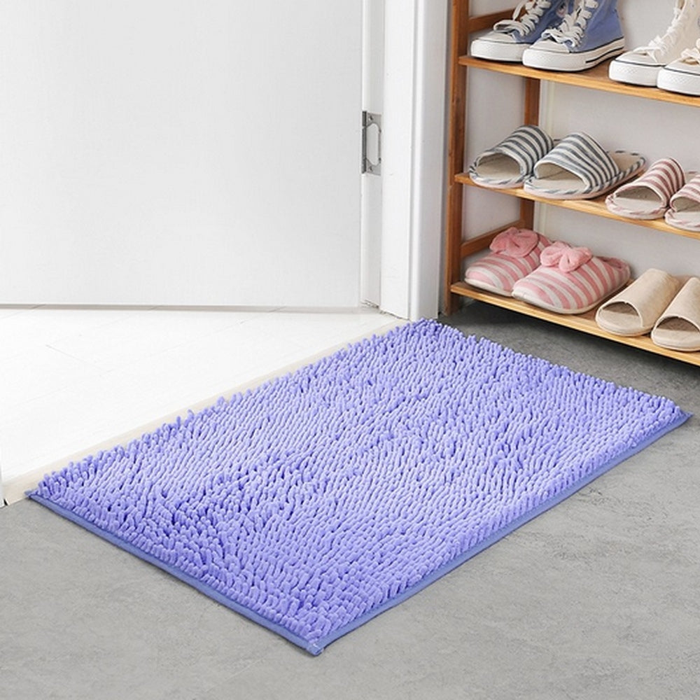 Luxurious Chenille Bath Mat | Ultra-Absorbent Non-Slip Design for Comfort and Safety 4