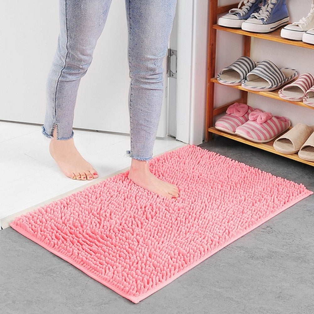 Luxurious Chenille Bath Mat | Ultra-Absorbent Non-Slip Design for Comfort and Safety 6