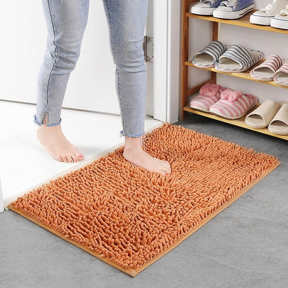 Luxurious Chenille Bath Mat | Ultra-Absorbent Non-Slip Design for Comfort and Safety 9