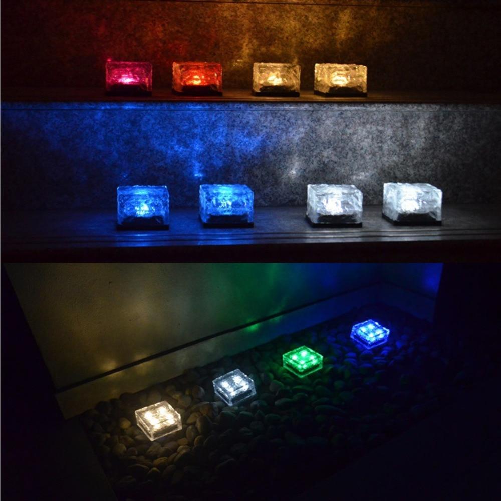 Outdoor Solar Garden Cube Light with Color Changing Effect | Textured Glass for Ambient Illumination 2