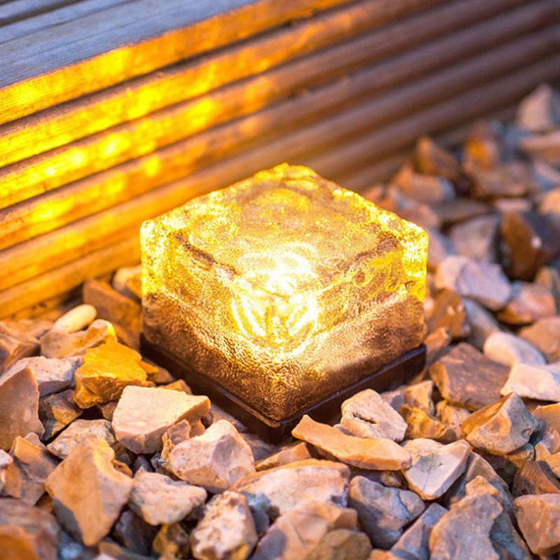 Outdoor Solar Garden Cube Light with Color Changing Effect | Textured Glass for Ambient Illumination 11