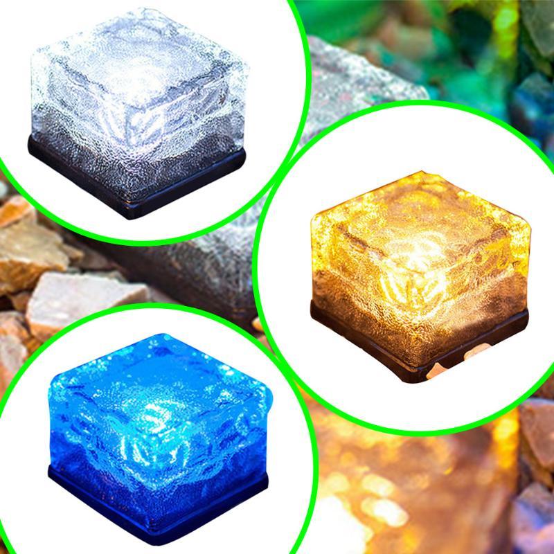 Outdoor Solar Garden Cube Light with Color Changing Effect | Textured Glass for Ambient Illumination 8