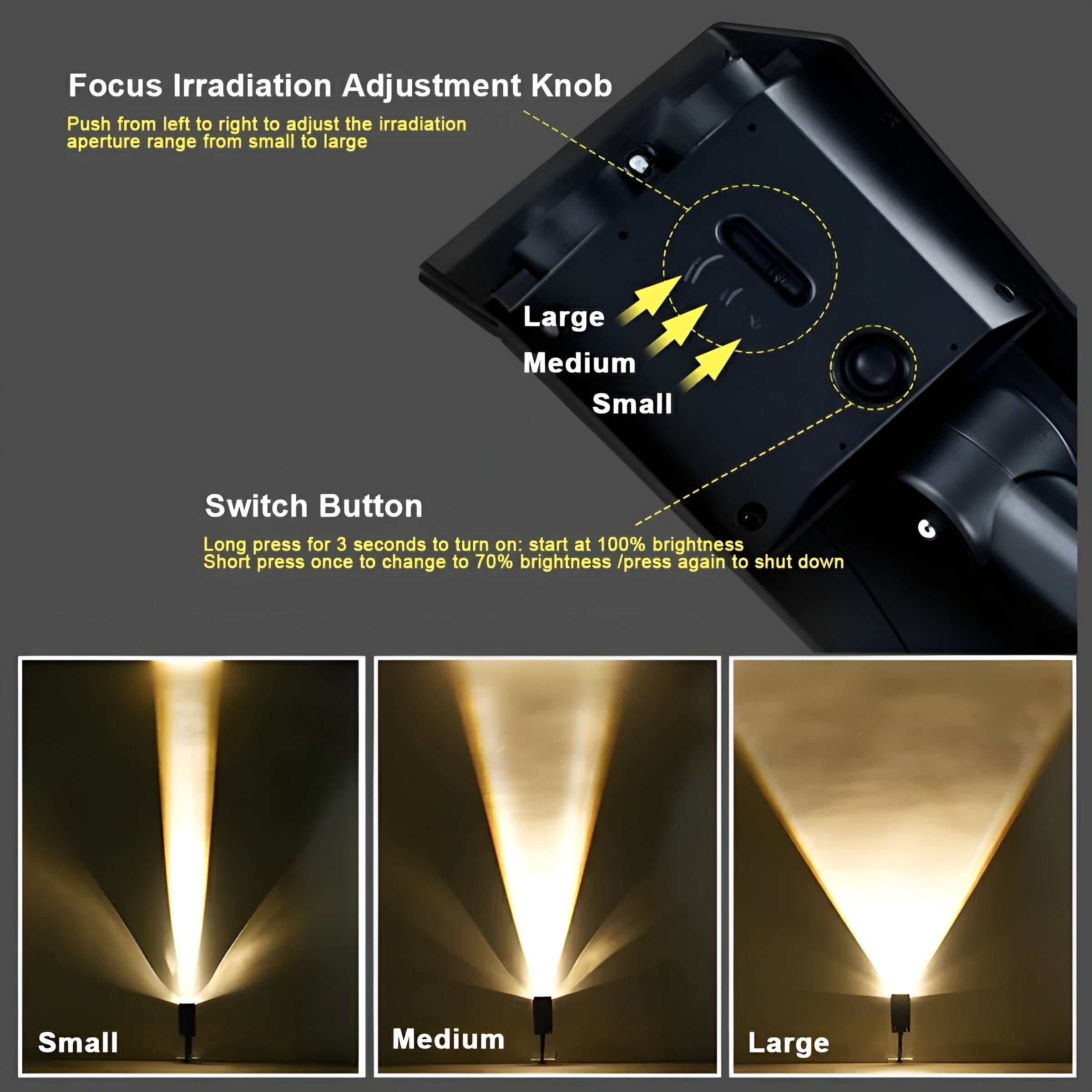 Garden Light | Solar Outdoor Spot Light with Adjustable Head | Automatic Activation for Enhanced Illumination 9