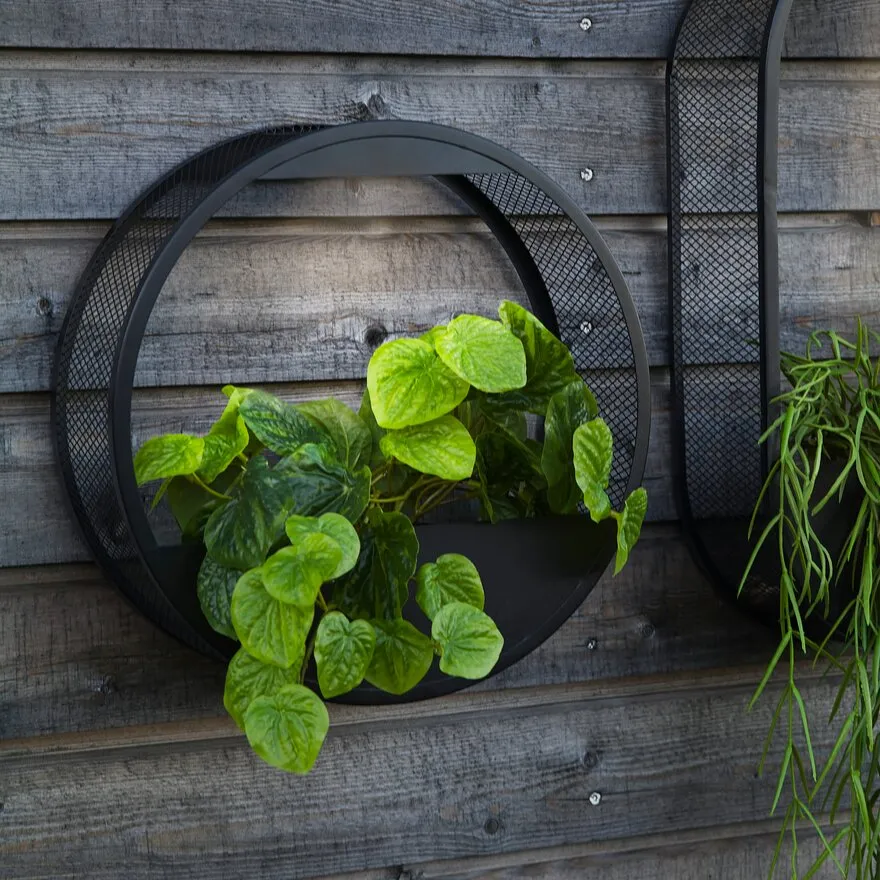 Garden Glow | Solar Outdoor Wall Lantern with Integrated Flower Pot & Light Sensor | Eco-Friendly Illumination for Your Outdoor Spaces 4